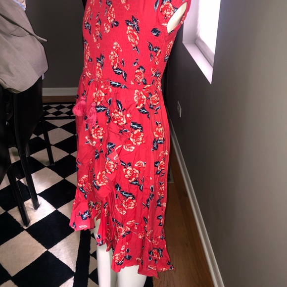 NWT justice orange/red flowers dress size 8 - Picture 2 of 10